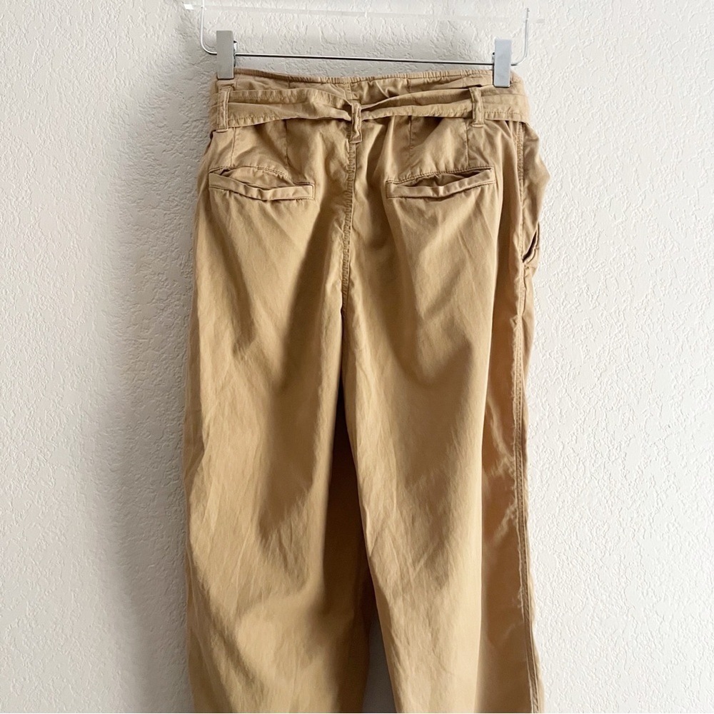 RALPH LAUREN Tan High Rise Tapered Chino With Belt Size 4 - Picture 8 of 11